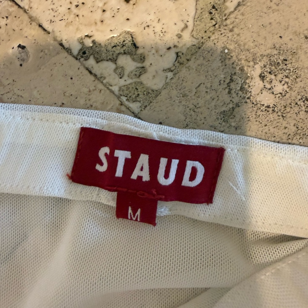 Staud white mesh skirt cover up - Picture 4 of 7